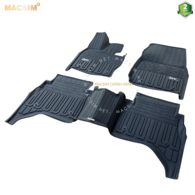 Thảm lót sàn xe ô tô LANDROVER RANGE ROVER 2023 new nhãn hiệu Macsim 3W - chất liệu nhựa TPE đúc khuôn cao cấp - màu đen