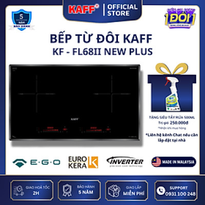 Bếp âm từ đôi nhập khẩu Malaysia KAFF KF-FL68II - Hàng chính hãng
