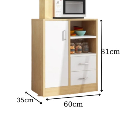 TỦ BẾP 1 CÁNH VÂN SỒI CAO CẤP, TIỆN LỢI - TD3198