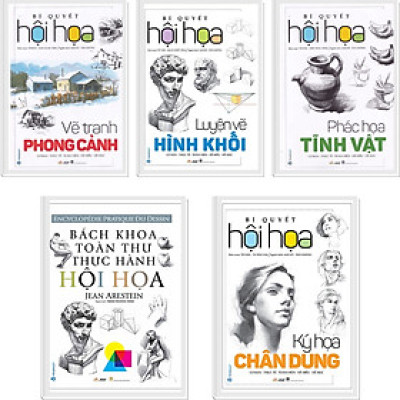 Bí Quyết Hội Họa ( Phong Cảnh- Hình Khối - Tĩnh Vật- Chân Dung)- Bách Khoa Toàn Thư Thực Hành Hội Họa (Bộ 5cuốn)