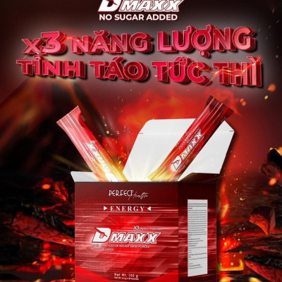 DMAXX thức uống bổ sung vitamin năng lượng không đường DAMODE 29 gói dùng thử màu đỏ
