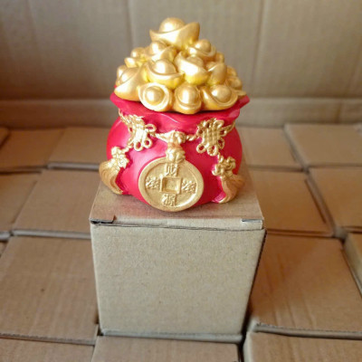 Hũ Đựng Muối Gạo Tài Lộc Đầu Năm Mới, Túi Thần Tài May Mắn Trang Trí Bàn Làm Việc......