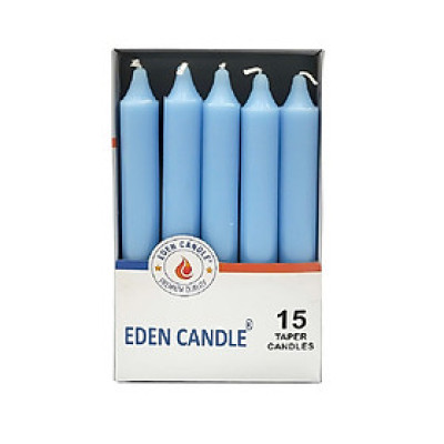 Hộp 15 cây nến thơm thẳng Eden Candle FTRAMART EDC2317 cao 15cm (Xanh da trời)
