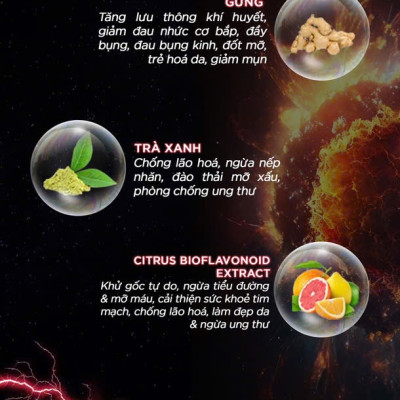 DMAXX thức uống bổ sung vitamin năng lượng không đường DAMODE 87 gói màu đỏ mỗi gói 2,2gr