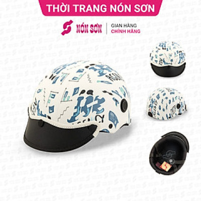 Mũ bảo hiểm lỗ thông gió hoa văn chính hãng NÓN SƠN AMP-TR113