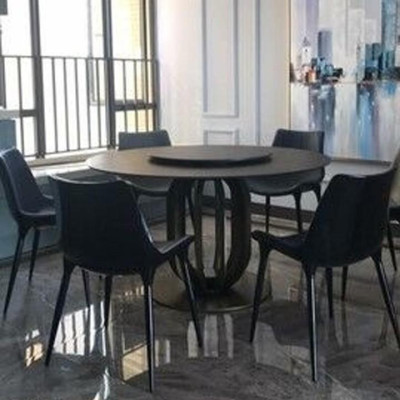 Bàn Ăn Tròn Mặt Đá Khung Sắt Nhập Khẩu Juno Sofa HHP-BBA3316-13 Cao Cấp