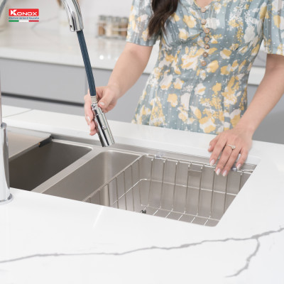  Chậu rửa bát chống xước Workstation Sink – Undermount Sink KN8646DU Dekor - Bảo hành chính hãng 10 năm