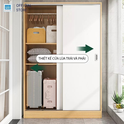 Tủ Quần Áo Simple Kết Hợp Cửa Lùa Hiện Đại Thương Hiệu SIB Decor TA06