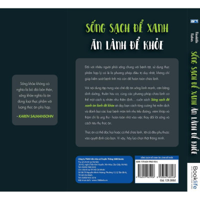 Sách Sống sạch để xanh ăn lành để khỏe - BẢN QUYỀN