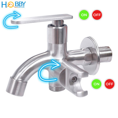Bộ củ sen và vòi xịt rửa đa năng inox 304 Hobby home decor GXT dây 1.5m