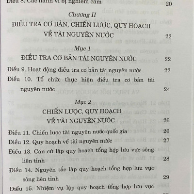 Luật Tài Nguyên Nước