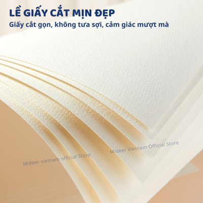 Giấy vẽ màu nước cứng cáp, giấy canson vẽ màu nước, sơn dầu, acrylic Mideer Premium Paint Paper Pad