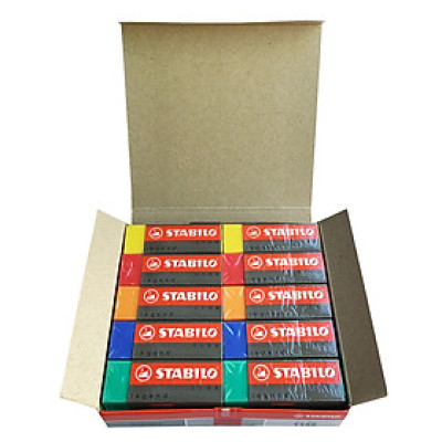 Hộp 20 viên tẩy lớn STABILO - Hộp 20 viên màu trắng (ER186/20)
