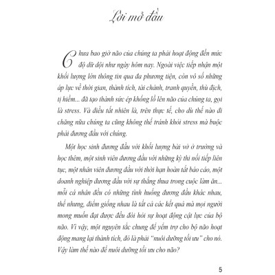 Chế Độ Ăn Bổ Trí Não Giảm Stress