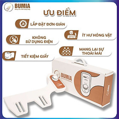 Vòi xịt vệ sinh thông minh gắn bồn cầu Bumia bidet bm02, bảo hành 36 tháng, lắp đặt vào các loại bồn cầu có sẵn tại nhà