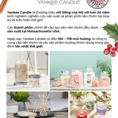 Nến ly tròn sáp đậu nành Yankee Candle size L (567g) - Seaside Woods