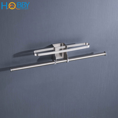 Giá treo móc kẹp phơi quần áo cho gọn 2 tầng HOBBY GPM4 dán tường gạch men - 2 có kích thước tùy chọn và có keo dán sealant