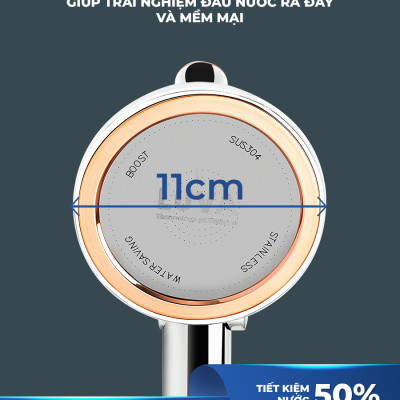 Combo vòi sen LUVA VS6 kèm dây sen LUVA, BH 1 năm-Hàng chính hãng