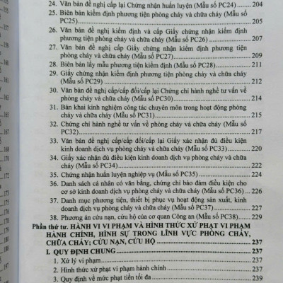 Sách Pháp Luật Về Phòng Cháy Và Chữa Cháy – Danh Mục Cơ Sở Thuộc Diện Quản Lý Về Phòng Cháy Và Chữa Cháy (V2519T)