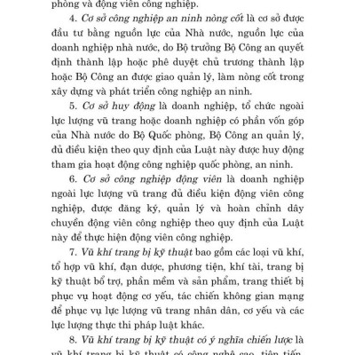Luật công nghiệp quốc phòng , an ninh và động viên công nghiệp 2024 - bàn in 2024