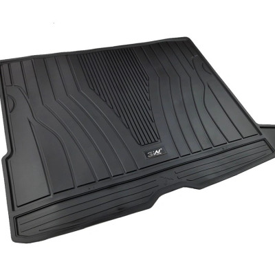 Thảm lót cốp xe ô tô Mercedes GLC nhãn hiệu Macsim 3W chất liệu TPE cao cấp màu đen