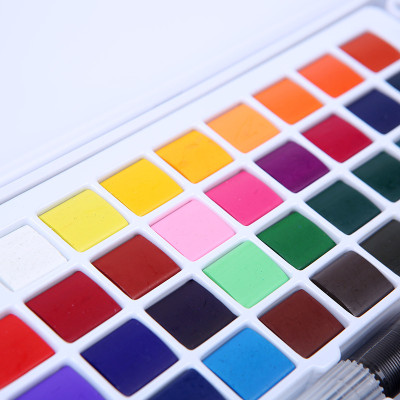 Bộ Màu Nước Solid Water Color Cao Cấp - Tặng Kèm 2 Bút Nước, 2 Mút, 1 Palette - Chuyên Dùng Cho Học Sinh, Sinh Viên, Vẽ Chuyên Nghiệp - Hàng Chính Hãng - VinBuy