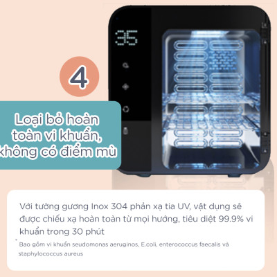 Máy tiệt trùng bằng tia UV và sấy khô Tommee Tippee