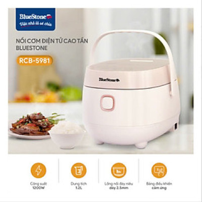 Nồi Cơm Điện Cao Tần BlueStone RCB-5981 1.2 Lít 1200W - Hàng Chính Hãng