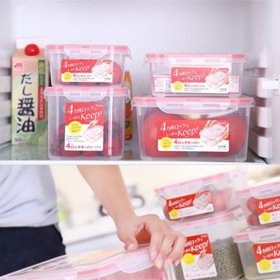 Bộ 3 hộp đựng thực phẩm chịu nhiệt tốt 730ml - Hàng Nội Địa Nhật