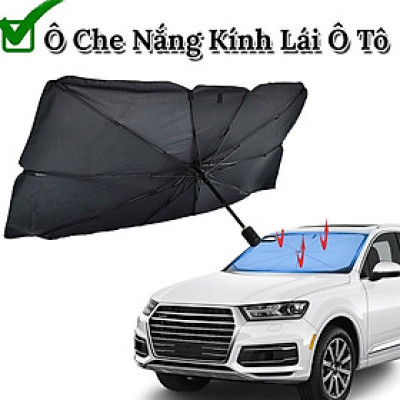 Ô Che Nắng Kính Lái Ô Tô Cao Cấp, Ô Che Nắng Kính Lái Xe Hơi (Tặng BAO DA) - Chắn Nắng, Giảm Nhiệt Độ Bảo Vệ Nội Thất