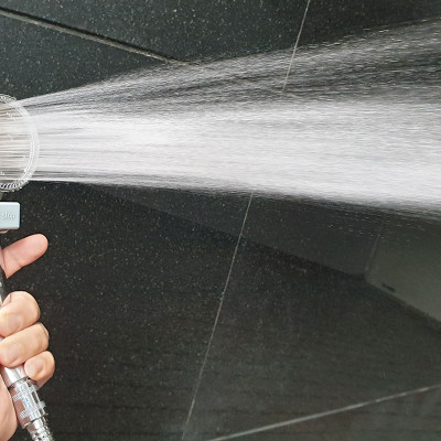 Bộ tay dây sen siêu tăng áp Eurolife EL-102SH (Trắng bạc)