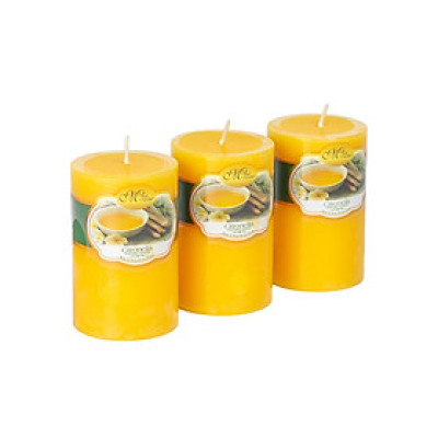 Set 3 nến thơm trụ tròn D5H8 Miss Candle FTRAMART NQM0819 5 x 8 cm (Chọn màu)