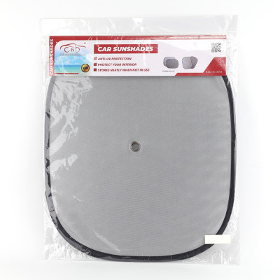 Combo 2 Tấm Che Nắng Ô Tô Bạch Kim Tráng Bạc Tròn Chống Tia UV CIND CD-C001 (36x44cm) - Nhập Khẩu Chính Hãng