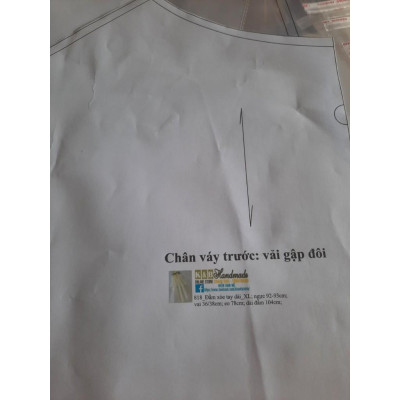 Rập giấy mã 262 (BẢN VẼ) rập đầm suông đuôi cá