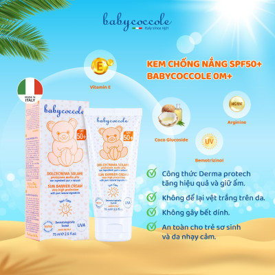 Kem chống nắng SPF50 + Babycoccole 0M+