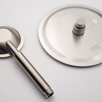 Bộ sen cây tắm đứng nóng lạnh Inox SUS 304 Eurolife EL-S920 (Trắng vàng)