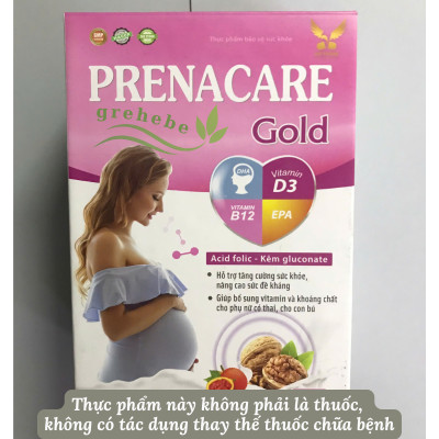 [TPBVSK] PRENACARE GOLD – Bổ Sung Vitamin Và Khoáng Chất Cho PNCT&CCB (Lọ 30 viên nang mềm) - hộp hồng