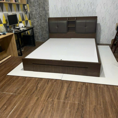 Giường gỗ Juno Sofa đầu giường bọc nệm nhiều màu lựa chọn giá rẻ KT 1m6/1m8 x 2m