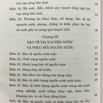 Luật Tài Nguyên Nước