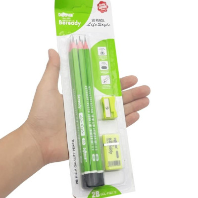 Bộ 6 Viết Chì 2B DOL-PSE172 - Màu Xanh Lá