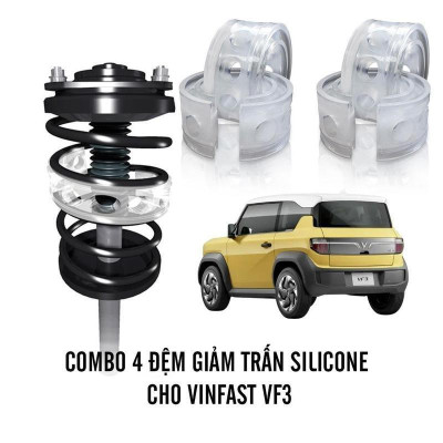Đệm Silicone giảm trấn cho giảm sóc xe ô tô  VINFAST VF3 hiệu quả trên đường xóc