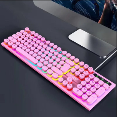 Bàn Phím Cơ T-WOLF T75 ( Trắng/Đen/Hồng) USB- Hàng Chính Hãng 