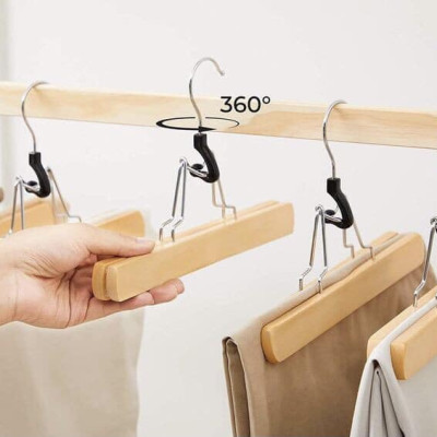 Set 12 chiếc mắc treo quần áo Songmics Trouser Hangers dành cho quần và váy Hàng chính hãng