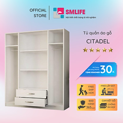 Tủ quần áo cá nhân gỗ công nghiệp tiện nghi hiện đại SMLIFE Citadel