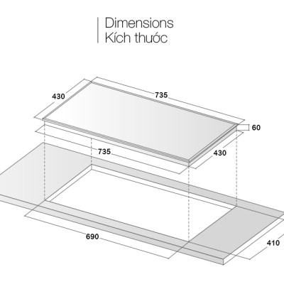 Bếp từ đôi Eurosun EU-T210Max - Hàng Chính Hãng
