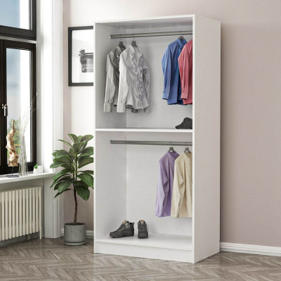 Tủ quần áo 2 cánh bằng gỗ tiện dụng SMLIFE Camacy