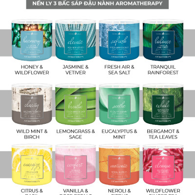 Nến ly 3 bấc Aromatherapy Goose Creek (411g) - Neroli & Citrus