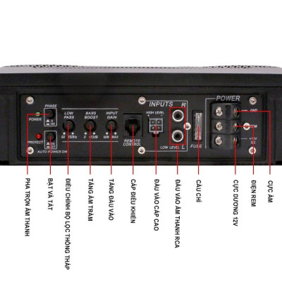 Sub gầm ghế ALCHIMIST AS801 Ô tô, Loa siêu trầm xe hơi, Loa Sup điện Bass 10 Inch 600w vỏ kim loại