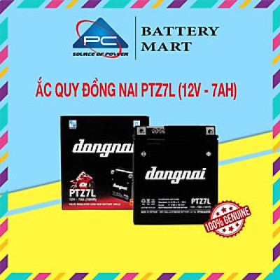 Ắc Quy Đồng Nai PTZ7L 12V-7Ah cho xe máy SH Ý, Vespa, Piaggio, Lead cũ