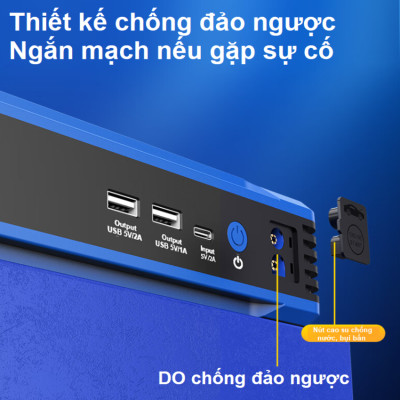 Bộ kích, kiêm bơm lốp và sạc dự phòng dung lượng 10.400mAh dùng cho ô tô - Thương hiệu Mỹ cao cấp Goodyear GY-5282 [BẢO HÀNH CHÍNH HÃNG 12 THÁNG] 